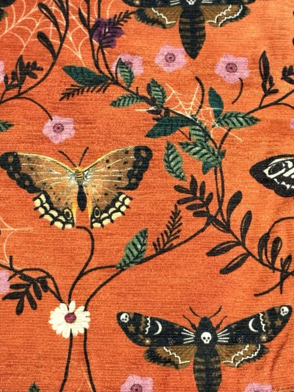 Christian Lacroix Butterfly Halloween Table Runners Bats Moth Set 2 Spider Ornge